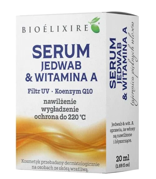 Bioelixire Serum Jedwab z wit. A, Q10 i filtrami UV