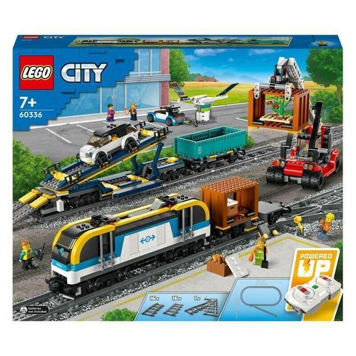 Tren de carga teledirigido LEGO City 60336, 1153 piezas, multicolor