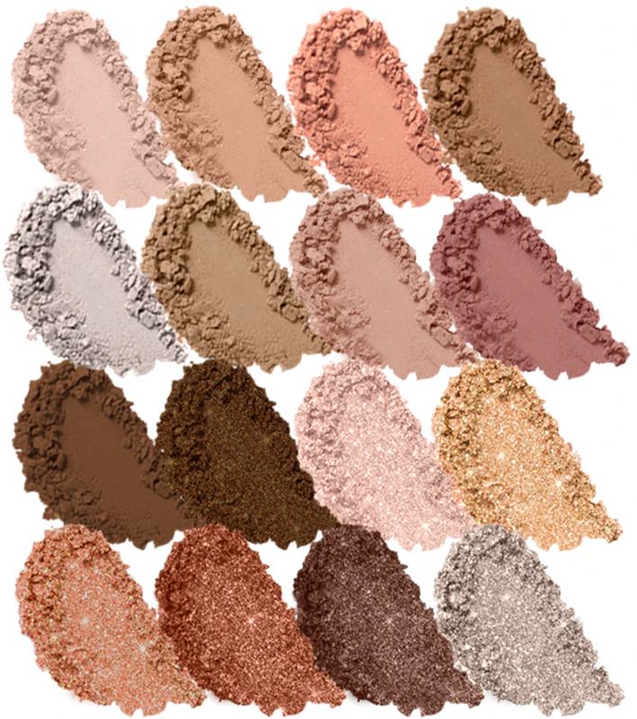 Paleta de Sombras LAMEL com 16 Tons de Marrom