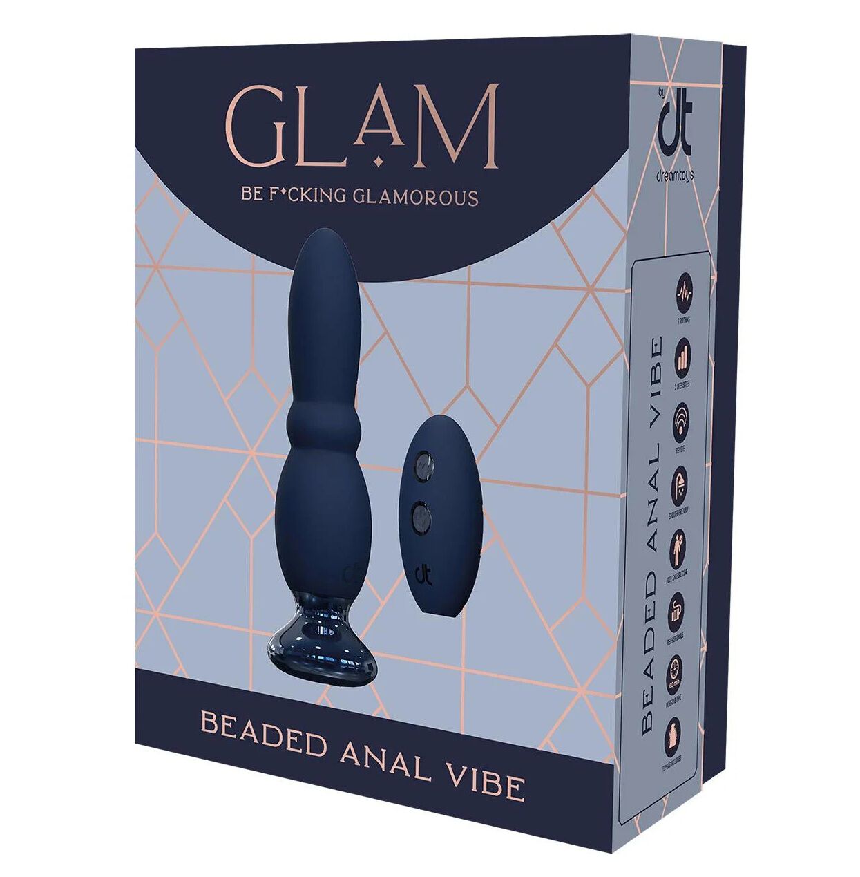 Dream Toys Glam pērlīšu anālais vibrators