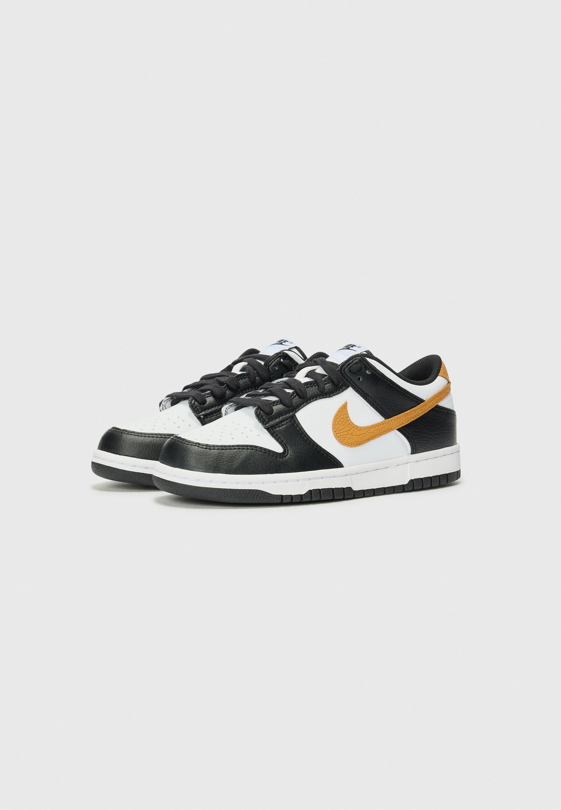 Nike Sportswear DUNK LOW UNISEX - Sneakers - zwart/vlas/wit/donker koningsblauw