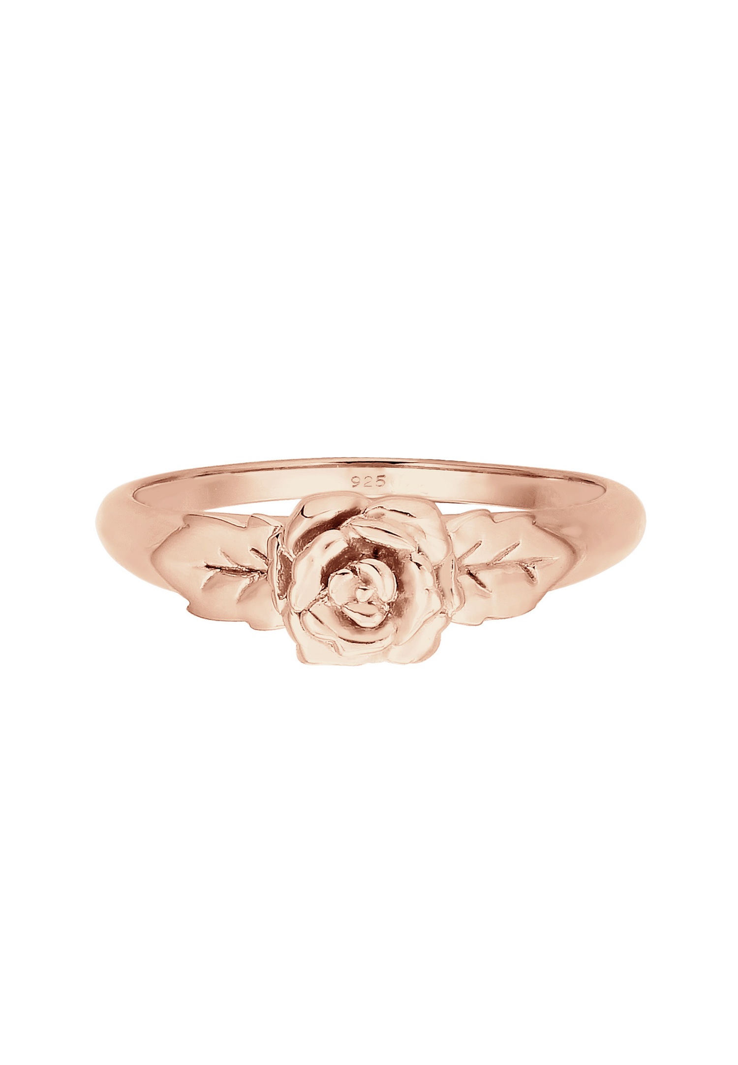 Elli Femmes Bande Roses Symbole Floral Vintage Look en Argent Sterling 925
