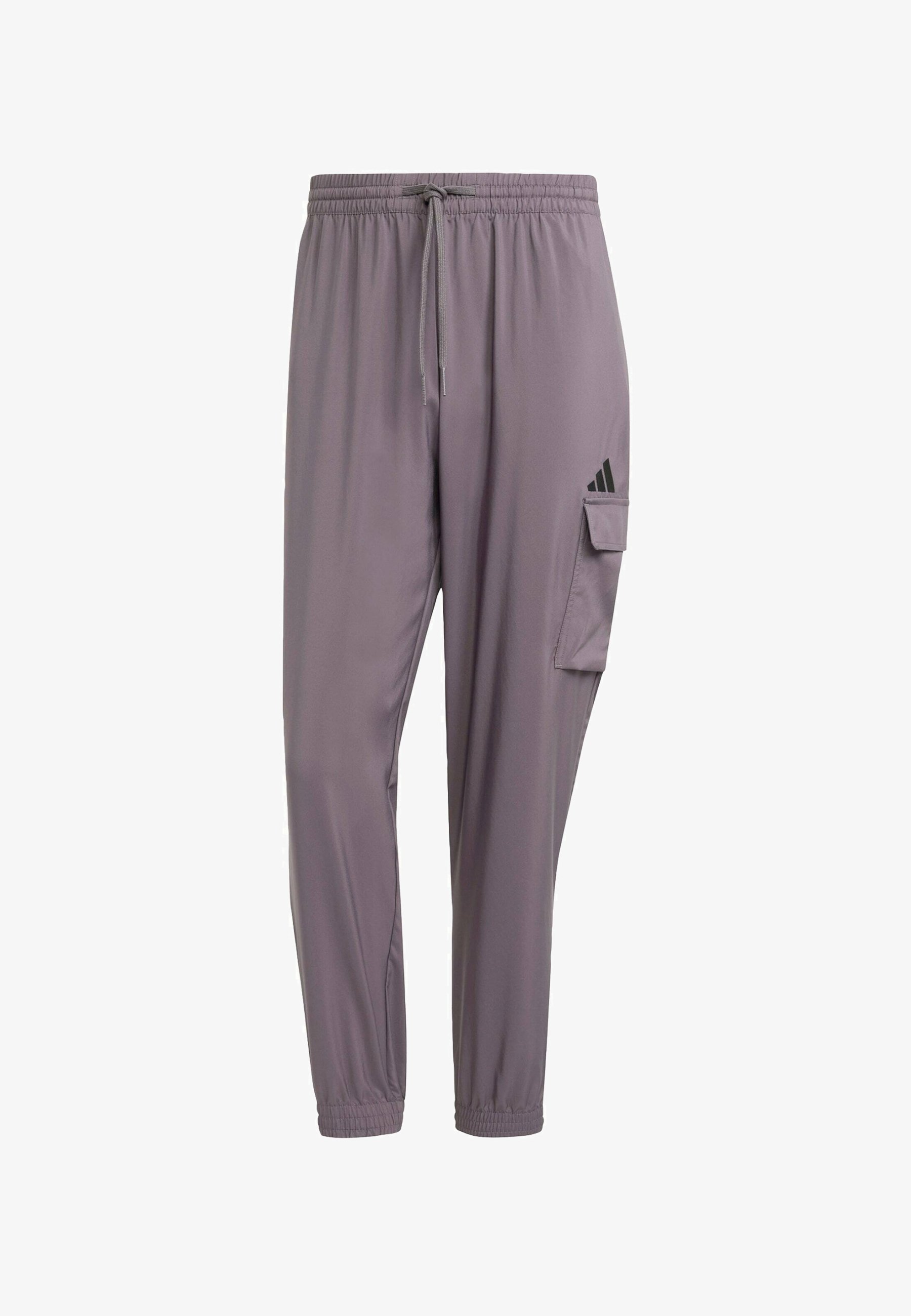 adidas Performance ESSENTIALS SMALL CARGO - Cargobroek - grijs strata zwart
