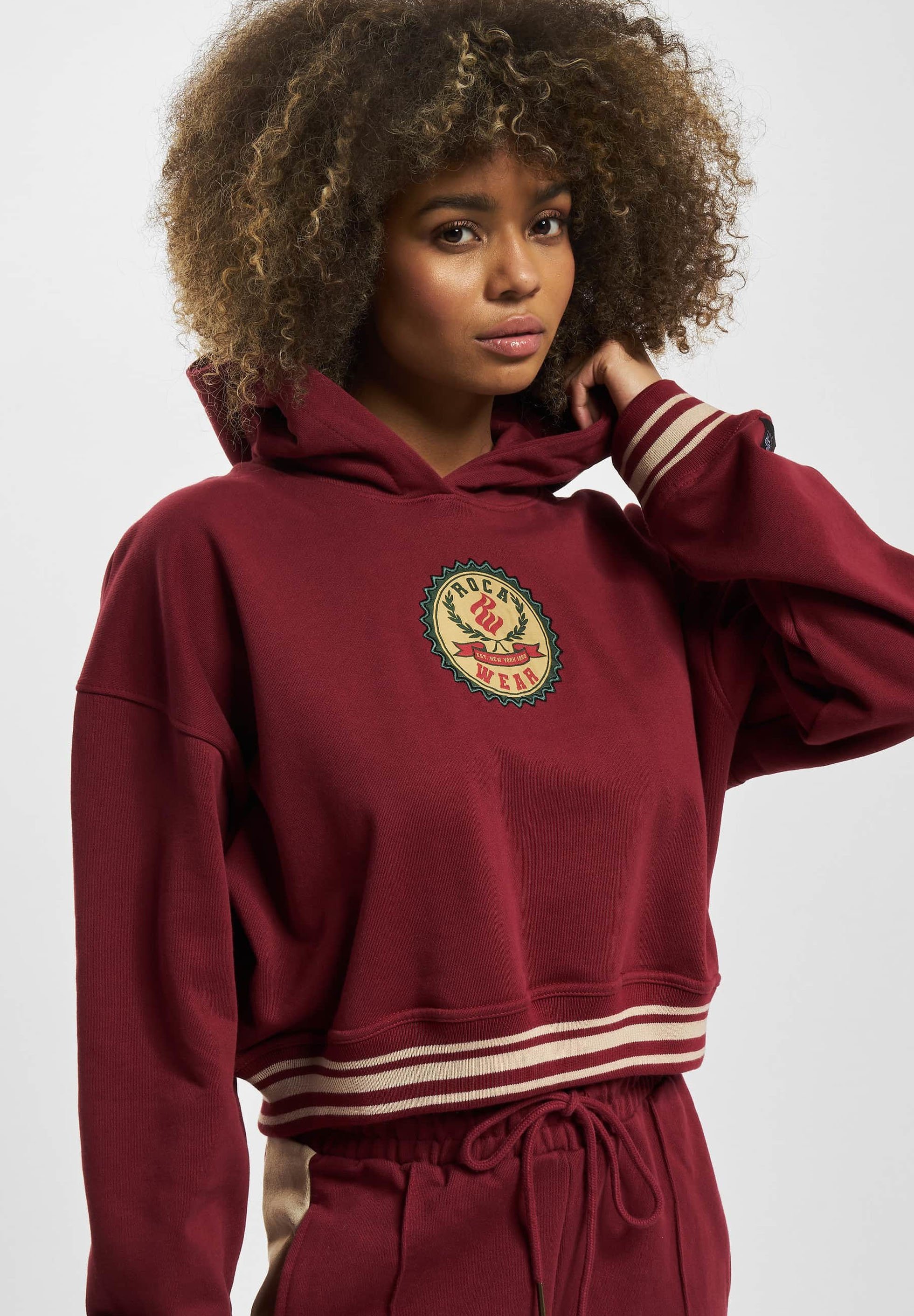 Rocawear KANSAS - Moletom com capuz - bordô