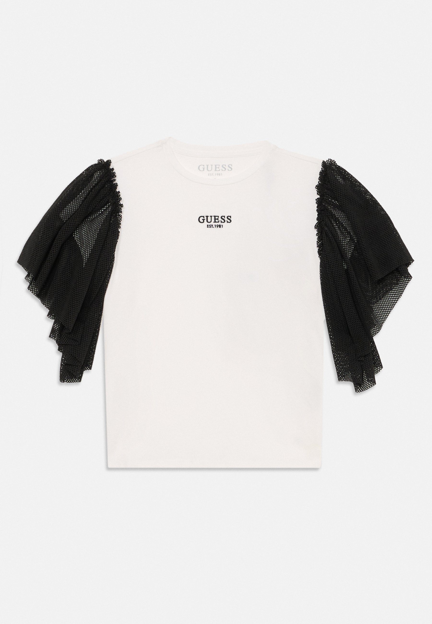 Guess JUNIOR HALLOWEEN - T-shirt met print - wit/zwart