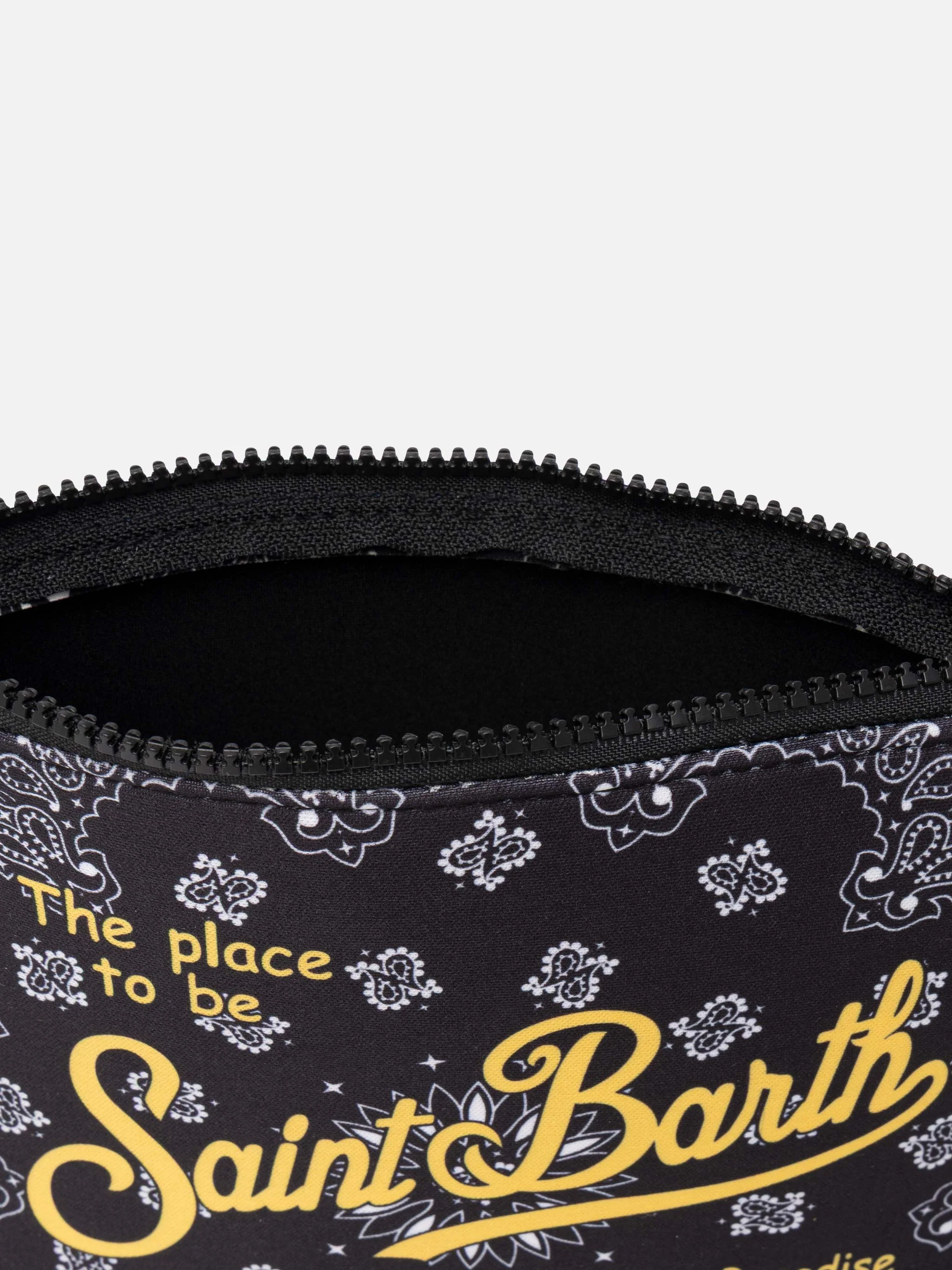 Aline scuba clutch tas met bandana-print