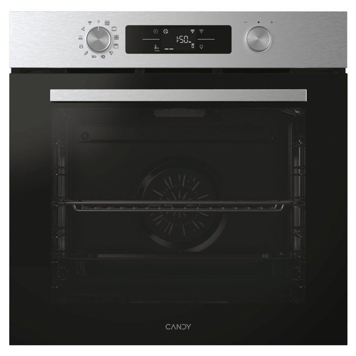 Horno pirolítico e hidrolítico empotrable - CANDY CA6 N3B3YTX1 - 78 L - Puerta fría - Clase energética A++ - Acero inoxidable