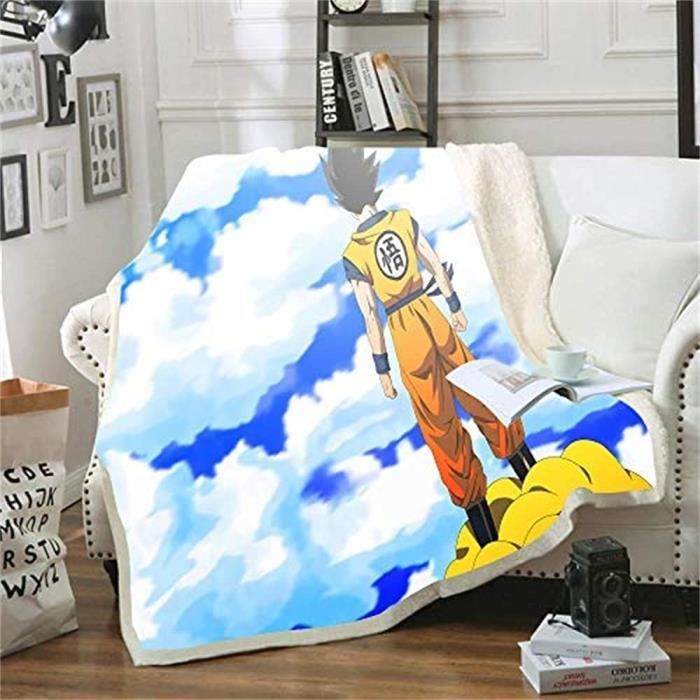 Manta de franela suave, cálida y cómoda de Dragon Ball, manta acogedora para niñas y niños, 100x150cm [731]