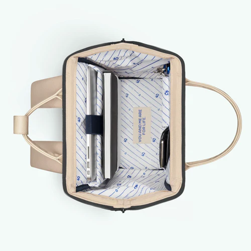Cabaia Adventurer Mittelgroßer Rucksack Arcachon Beige