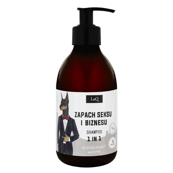 Champú LaQ para hombre 1 en 1 - Doberman 300 ml | Cabello | Superdrug