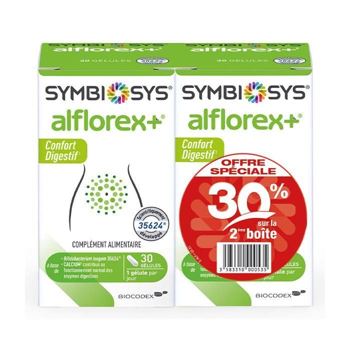 Symbiosys Alflorex+ Lot de 2 x 30 gélules