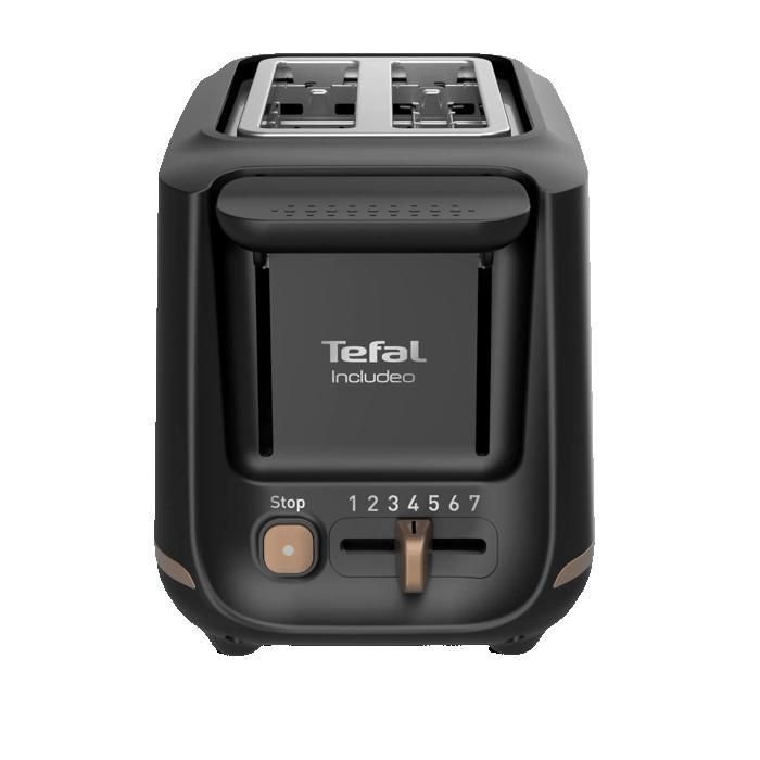 Tostapane Tefal a 2 fette extra-largo, facile da usare, Includeo TT533811
