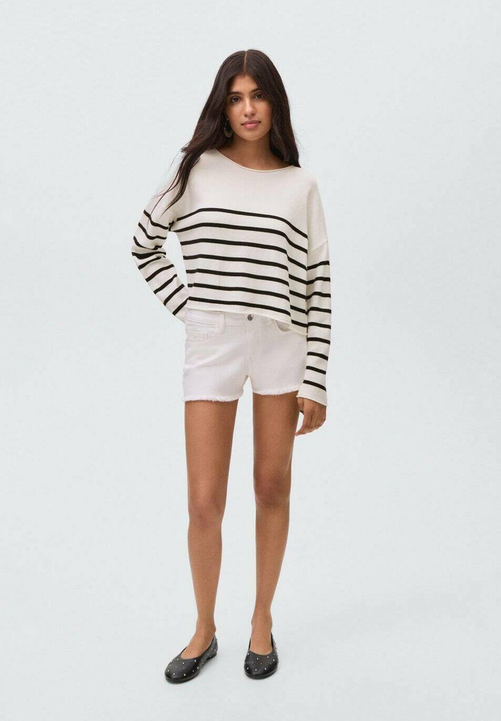 Mango Kids STRIPED - Pullover - weiß