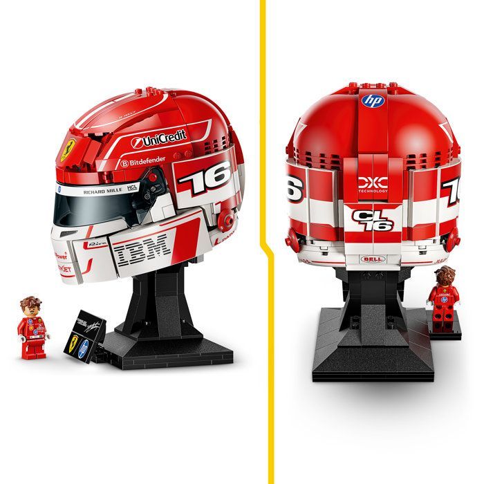 LEGO Editions 43014 Scuderia Ferrari HP Casque de Charles Leclerc - Maquette Produit F1