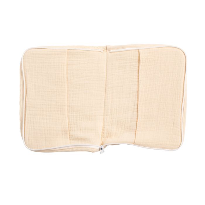 Funda para libro de registro de salud de algodón de doble gasa - UNI VANILLA
