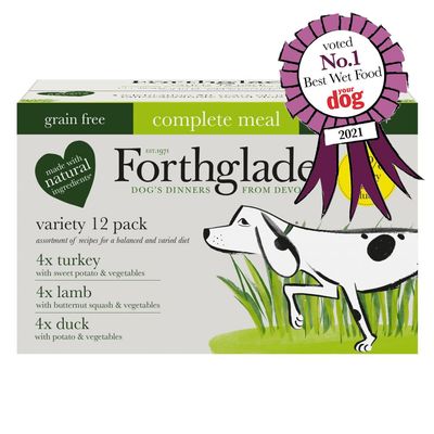 Forthglade Complete Meal viljaton aikuisille koirille - sekoituspakkaus