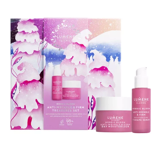 LUMENE NORDIC BLOOM ZESTAW PREZENTOWY SERUM   KREM DO TWARZY