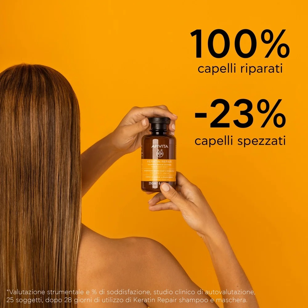 APIVITA Apivita Nourish & Repair shampoo met keratine 250 ml voor droog en beschadigd haar