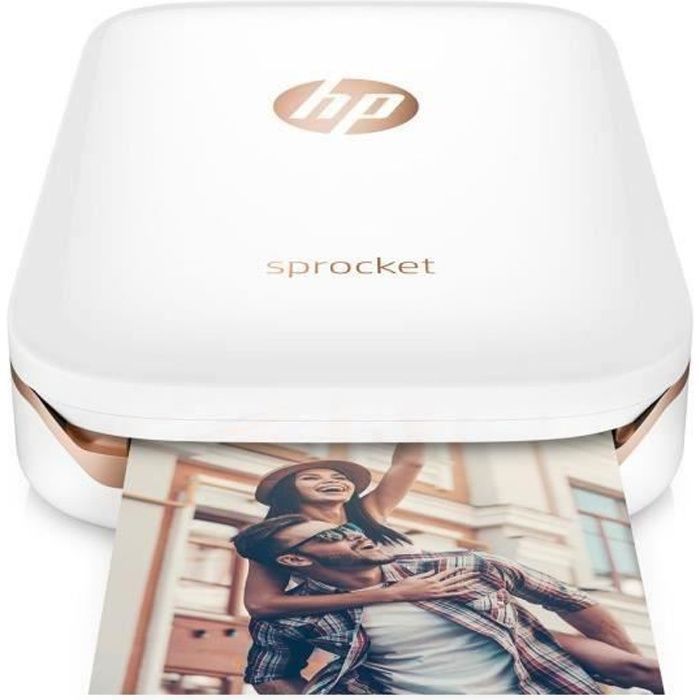 Stampante fotografica tascabile HP Sprocket - Bianca - Stampa istantanea