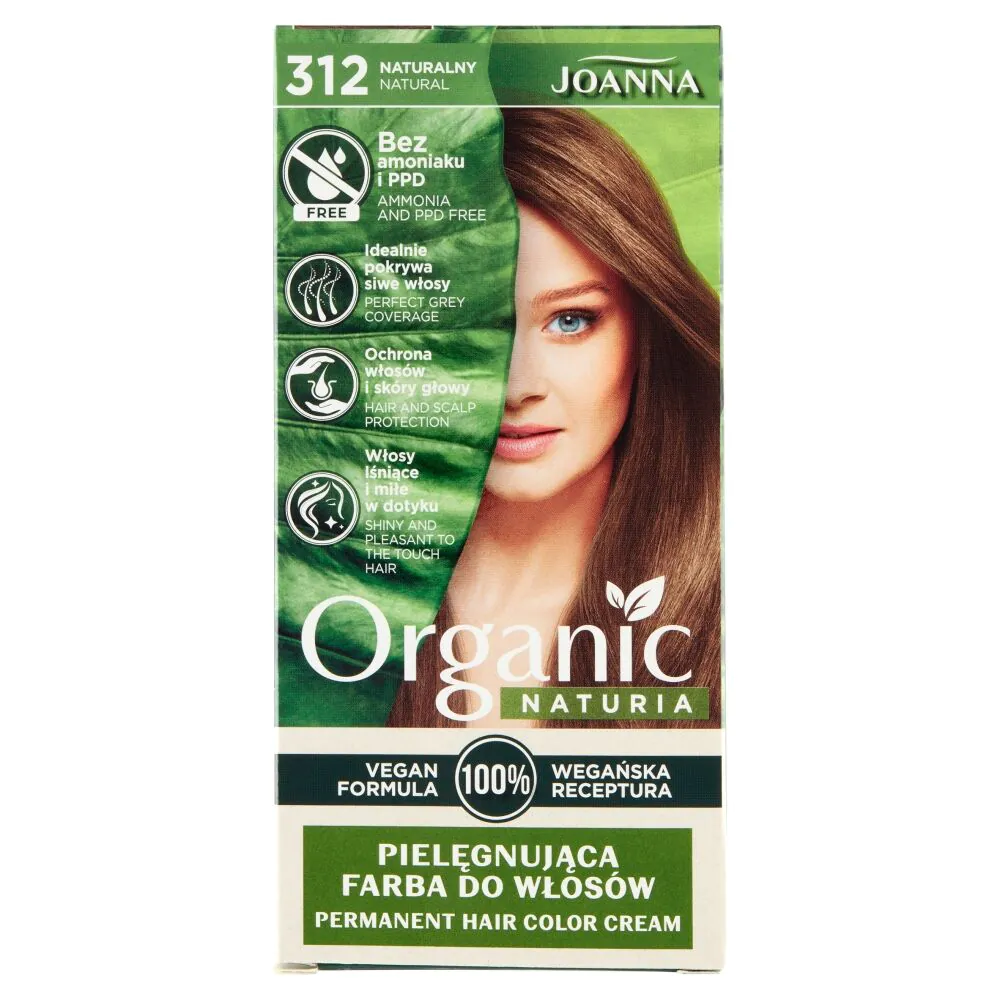 Joanna Naturia Organic Vegan Farba do włosów Naturalny 312