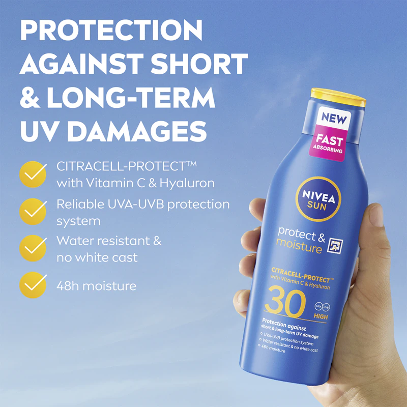 NIVEA SUN Protect & Moisture hydraterende zonnebrandcrème SPF 30