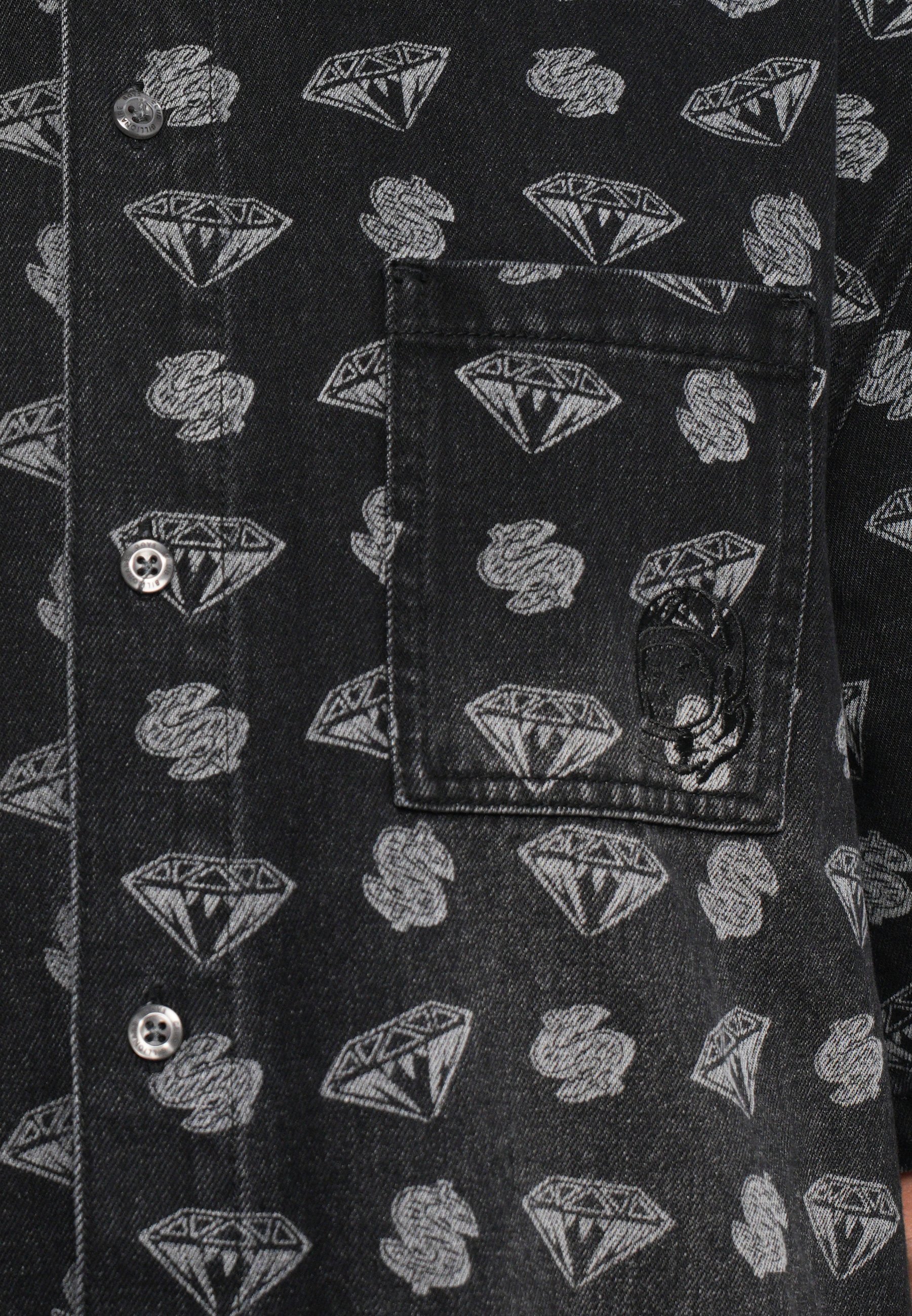 Billionaire Boys Club DIAMONDS DOLLARS OVERSIZED SHIRT - Shirt - zwart