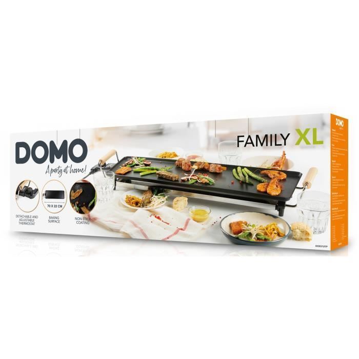 Plancha Family XL - DOMO - DO8312TP - 70 x 22 cm