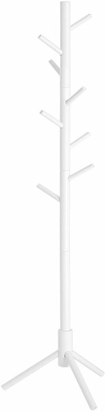 Stabilny wieszak drewniany 175 cm, biały