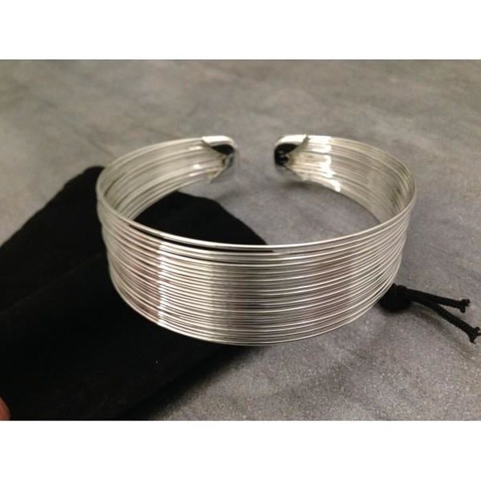 Women's Silver Bangle Bracelet II