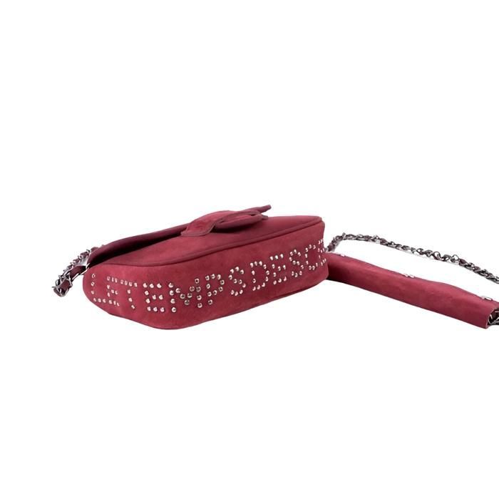 TEMPS DES CERISES - Bolso de piel de ante - burdeos - Artículos de piel para mujer