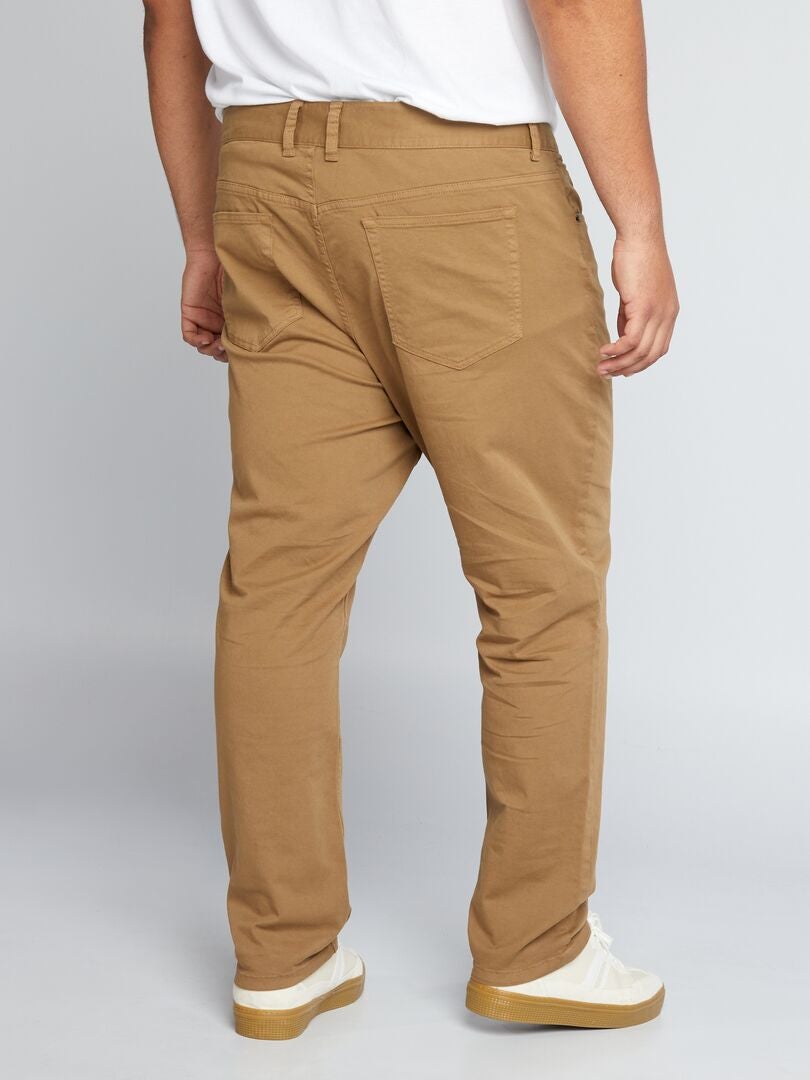 Spodnie Slim Fit L30 - BRĄZOWE