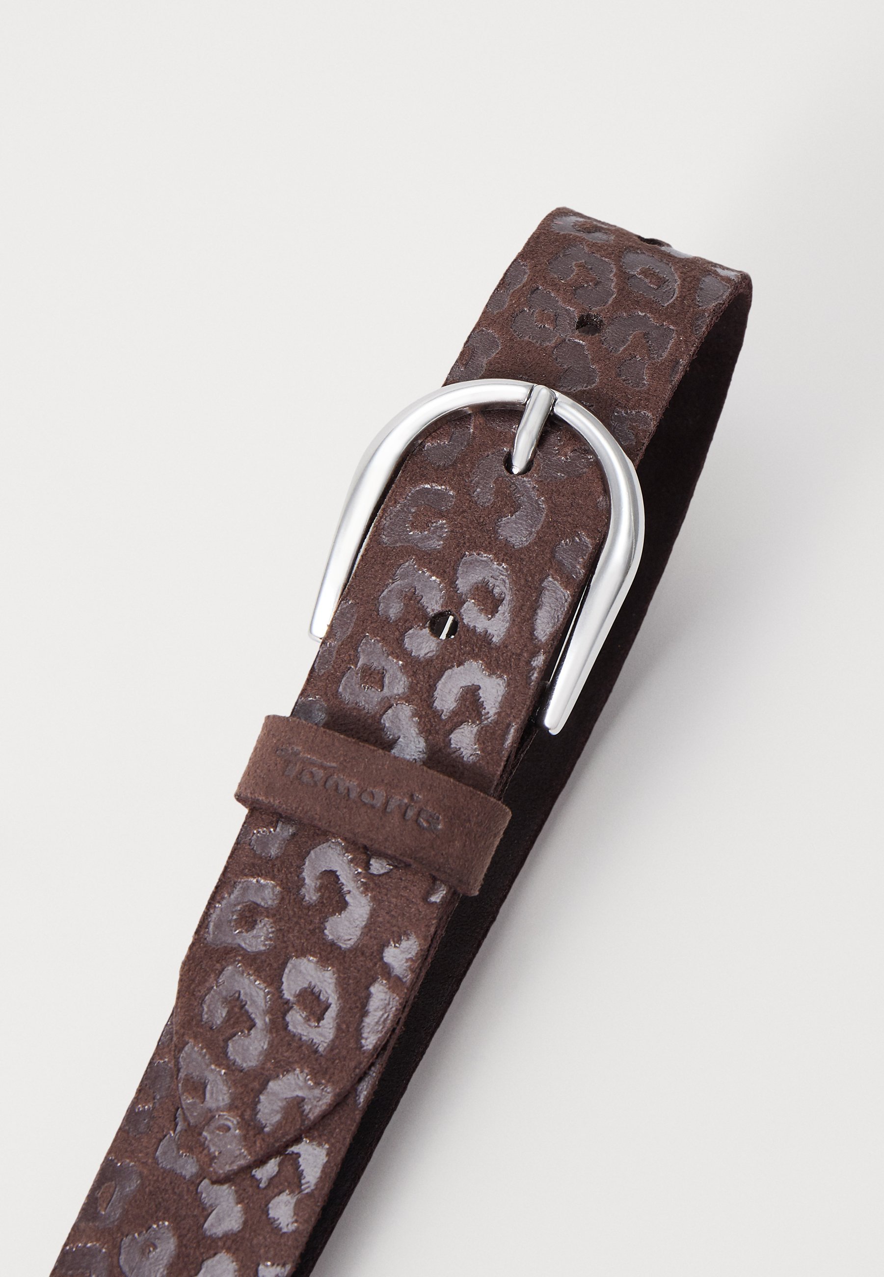 Tamaris VELOURSGÜRTEL - Ceinture - dark brown