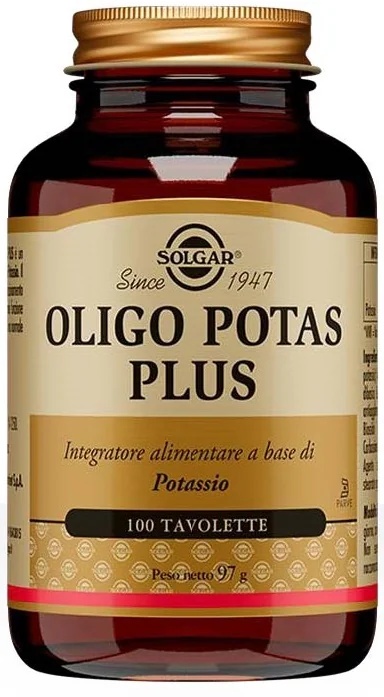 SOLGAR Oligo Potas Plus 100Tab Kalium