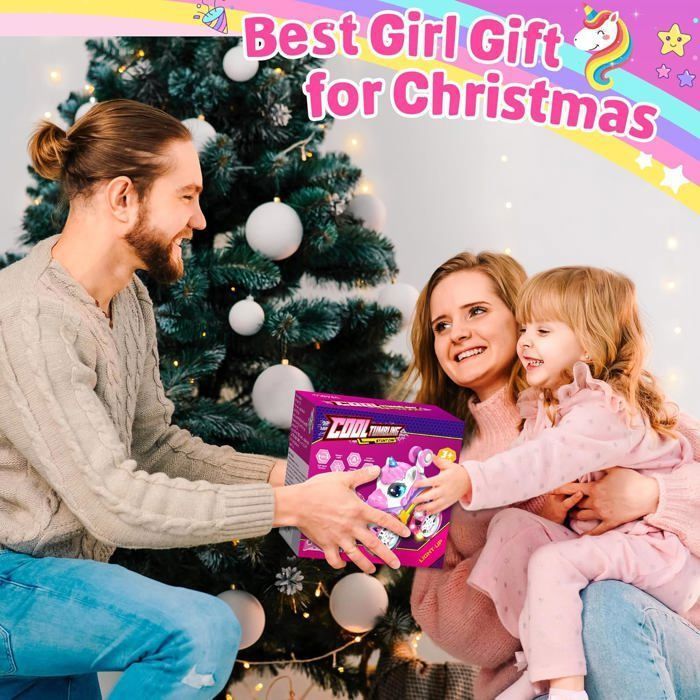 Voiture télécommandée pour enfants - OEM - Licorne 4WD - LED lumineuses - Cascade 360° - Rechargeable USB