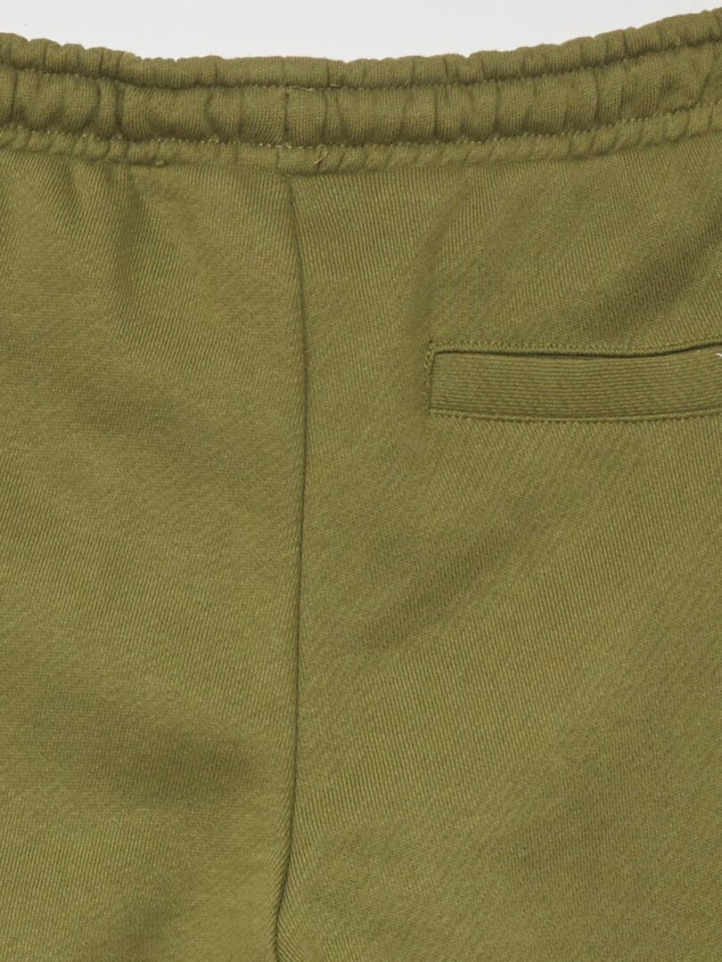 Calça de moletom francesa com costuras - verde