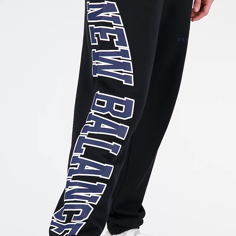 Uniseksowe spodnie dresowe Warped Classics French Terry Uni-ssentials – CZARNE