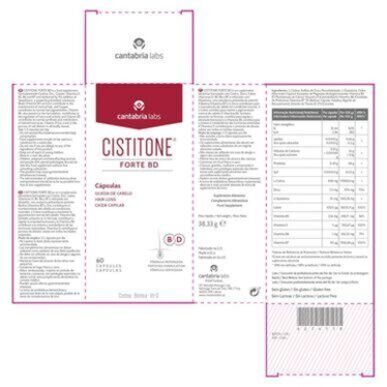 Cistitonové kapsle proti vypadávání vlasů Cistiton Forte BD 60 kapslí 60 kapslí