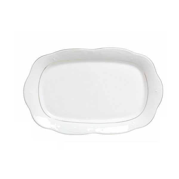 Półmisek głęboki 28 cm Kamelia Złota Linia B014