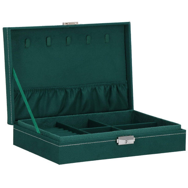 Szkatułka na biżuterię 28x19,5x7 cm organizer z przegródkami