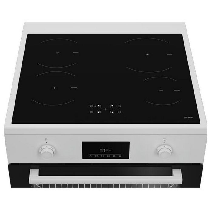 Cuisinière induction - BEKO - FBE69303MWC - 72 L - 4 foyers induction (booster) - Blanc
