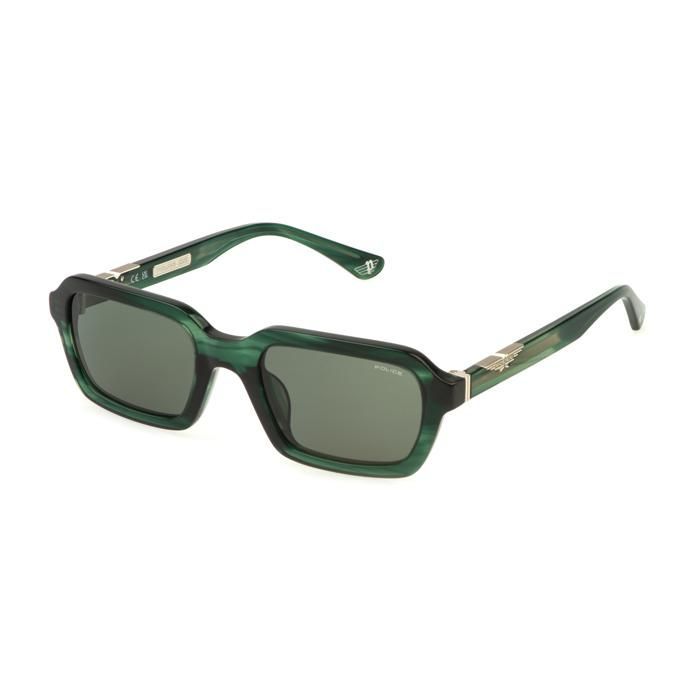 Lunettes de Soleil Police SPLL14 53/21/145 09N6 VERDE STRIATO LUCIDO Acetato MAN  VERDE STRIATO LUCIDO SOL 53 21 145 190605589939