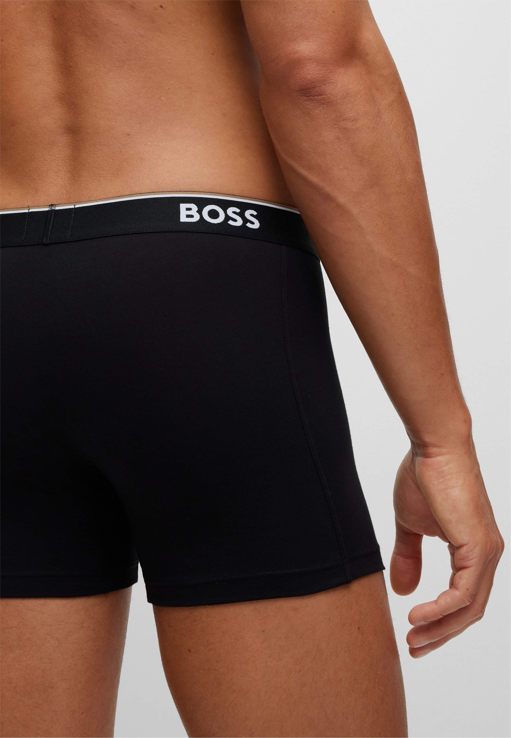 BOSS POWER 3 PACK - Pánské boxerky - black
