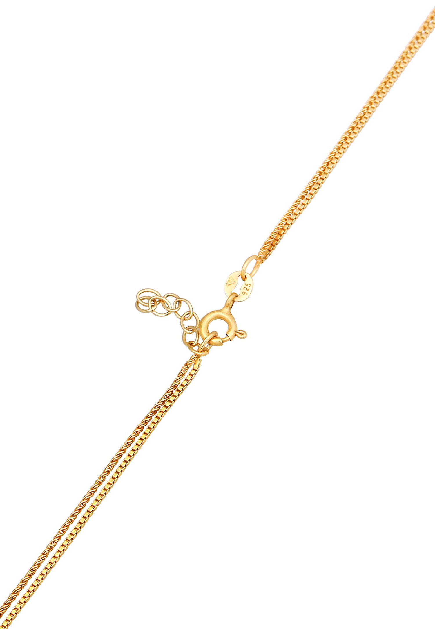 Elli Femmes choker coeur pendentif couches look en argent sterling 925