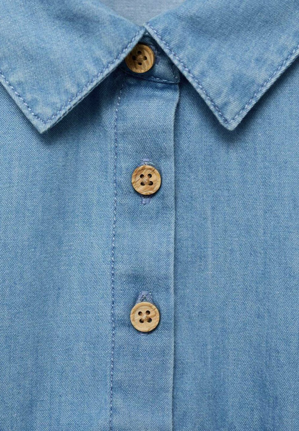 Robe en jean Mango Kids KID VOLANTS - bleue