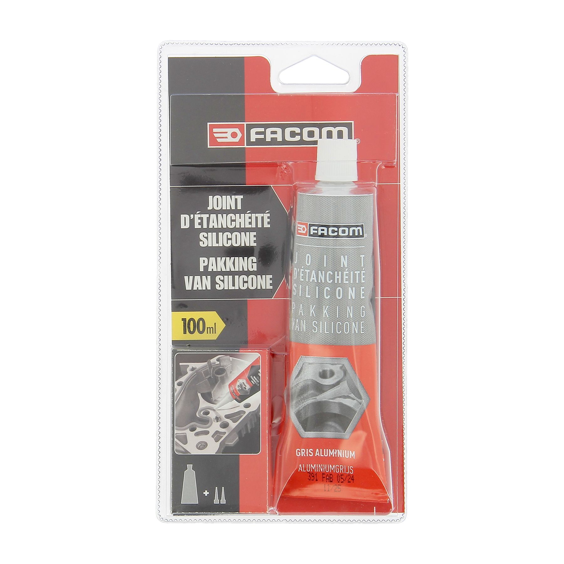 Sellador de silicona de 100 g - FACOM - sellado mecánico e industrial