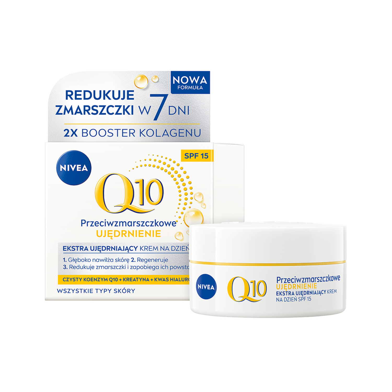 Nivea Anti-rynke og opstrammende ansigtscreme SPF15 50ml Q10 Power
