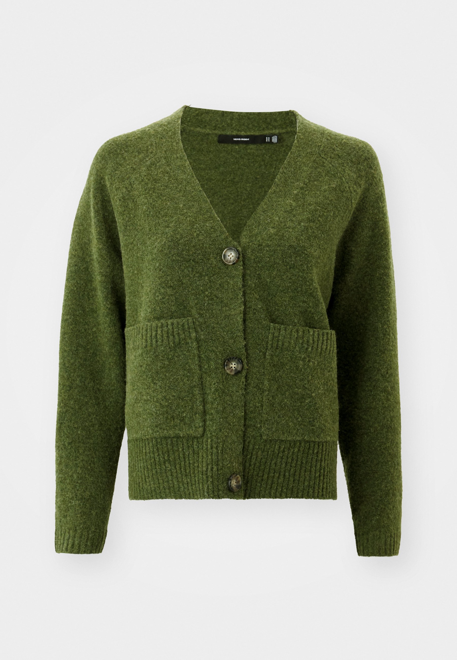Vero Moda BOOM LS V-NECK BUTTON NOOS - Cardigan - cypress