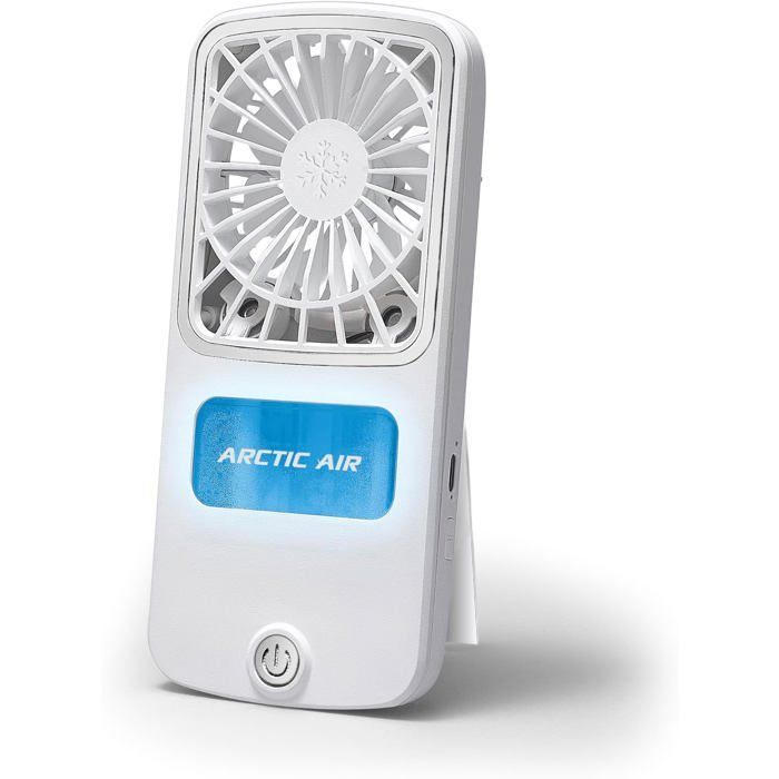 Pocket Chill - Mini ventilador portátil - Vaporizador - Ligero y potente: 3 velocidades - Silencioso - Enfriador de aire de bolsillo