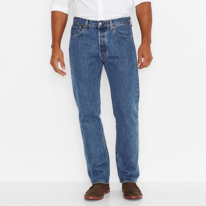 LEVI'S 501 Jeans, klassische gerade Passform, Herren, Blau
