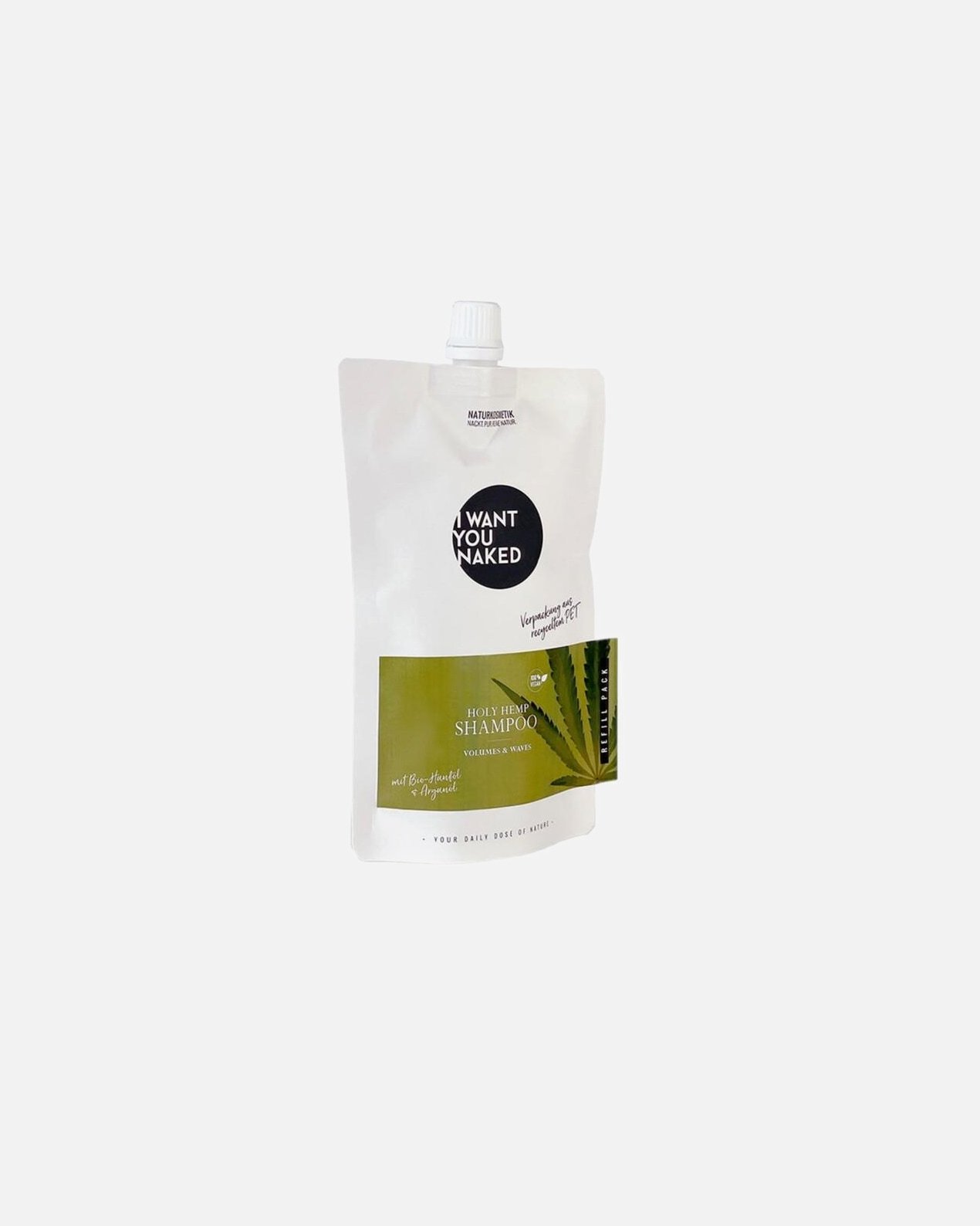 I WANT YOU NAKED „Holy Hemp Volume & Waves“ plaukų šampūno papildymas – 250 ml